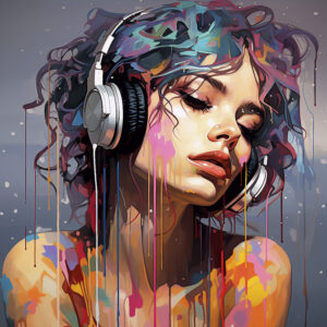 Person Listening To Music