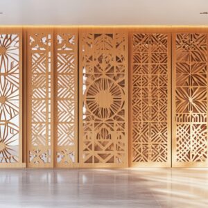 Wood Wall With Wood Sun